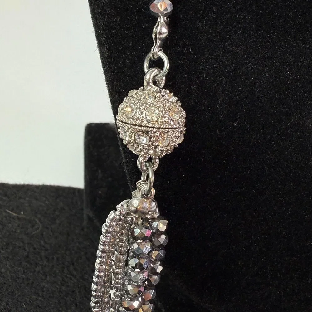 no brand silver beaded